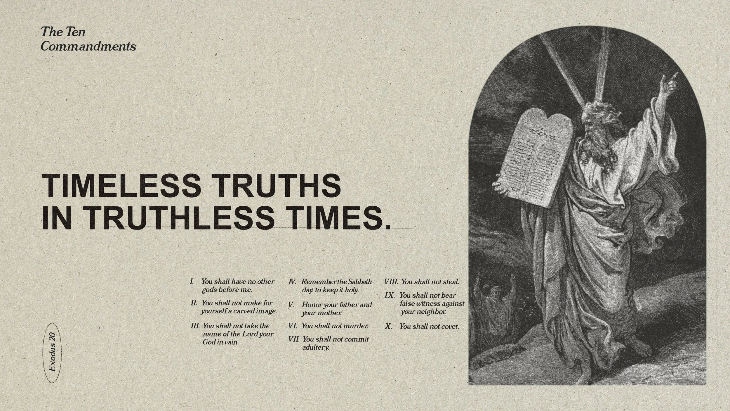 The Ten Commandments series artwork