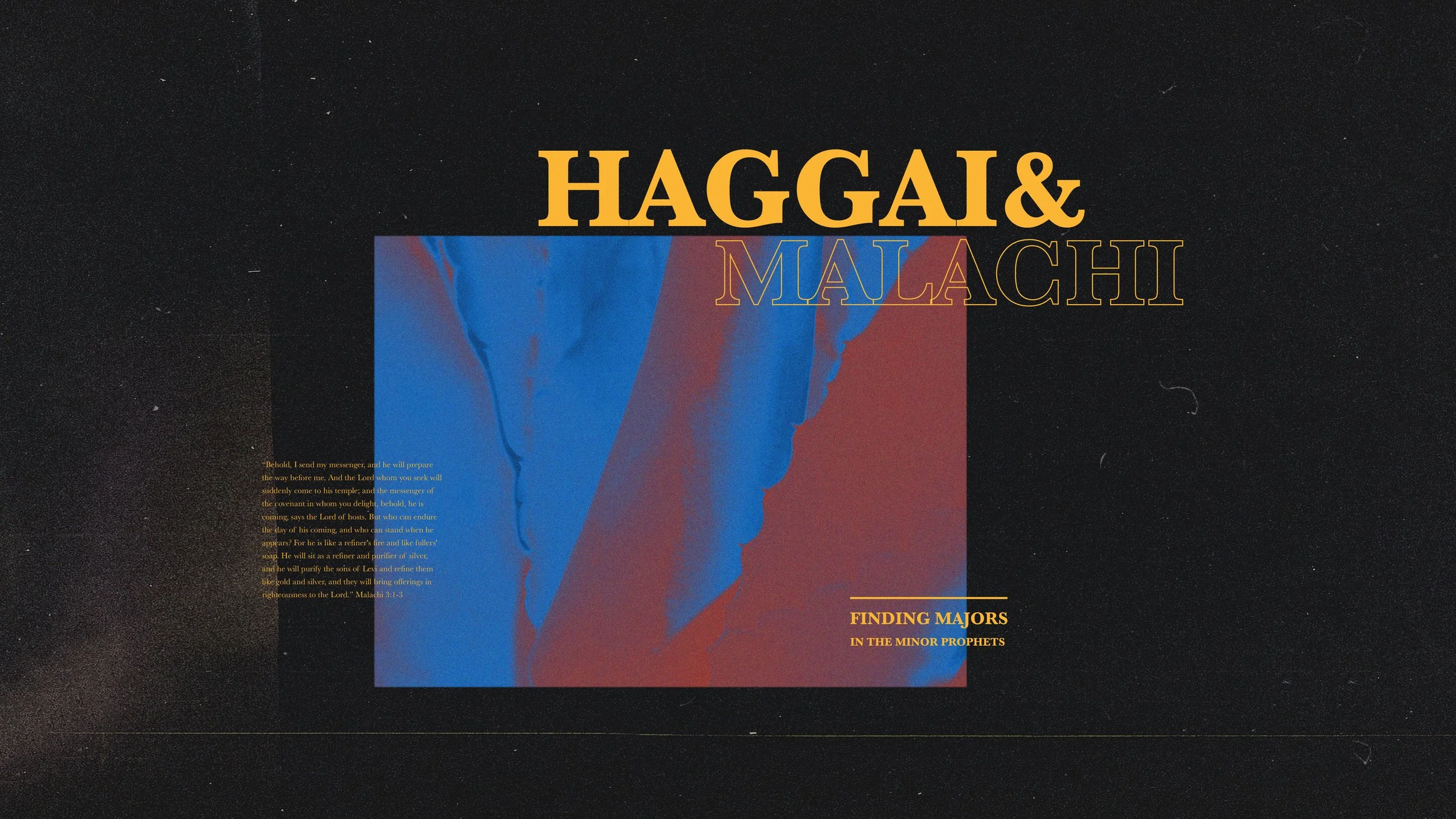 Haggai & Malachi series artwork